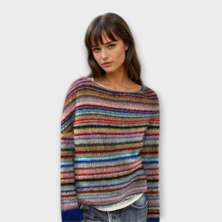Casual and cosy striped sweater