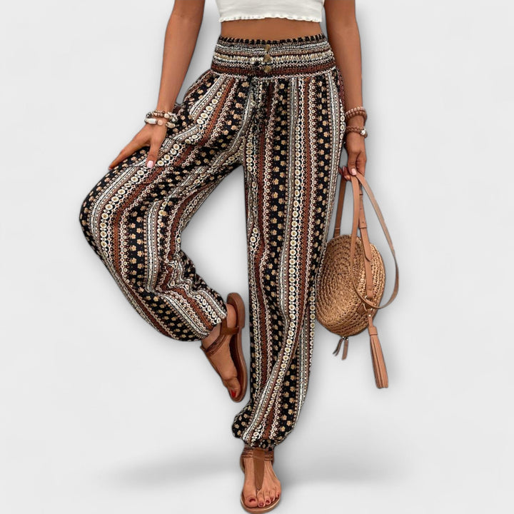 Pants with Ethnic Print