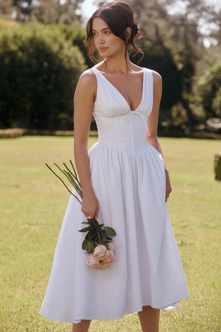 Nova Paris Corset Midi Dress