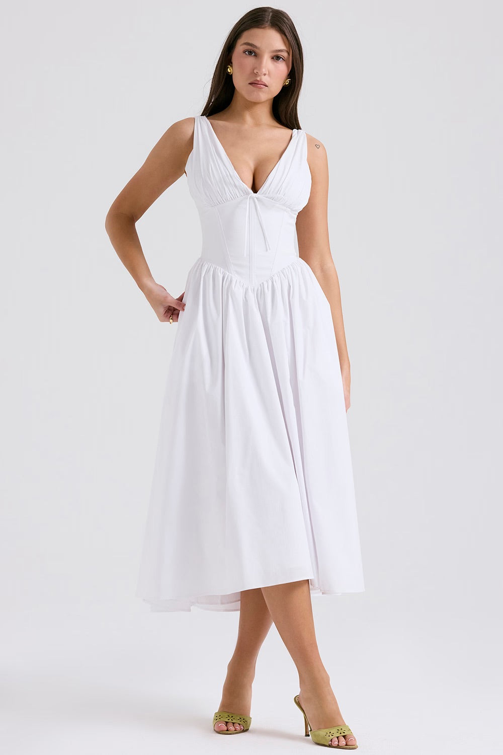 Nova Paris Corset Midi Dress
