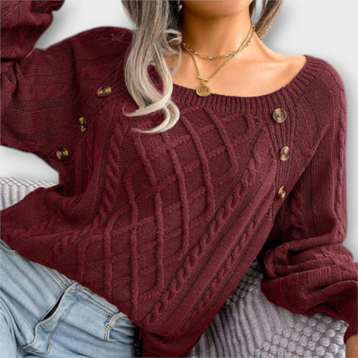 Sweater with Buttons