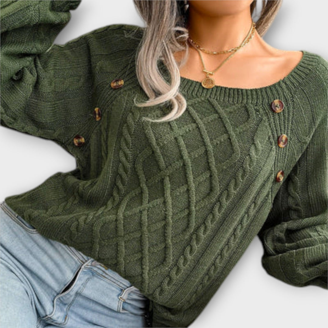 Sweater with Buttons