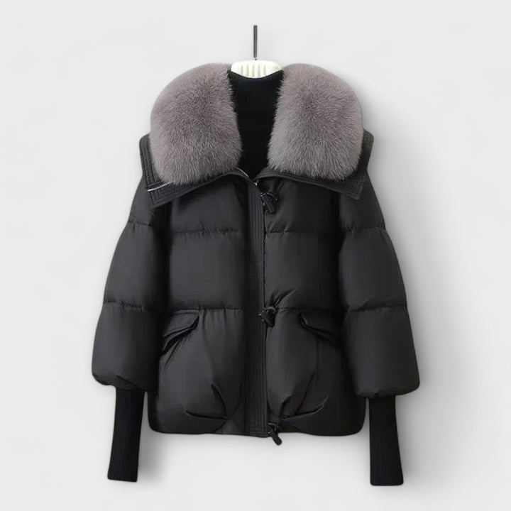 Elegant Coat with Fur