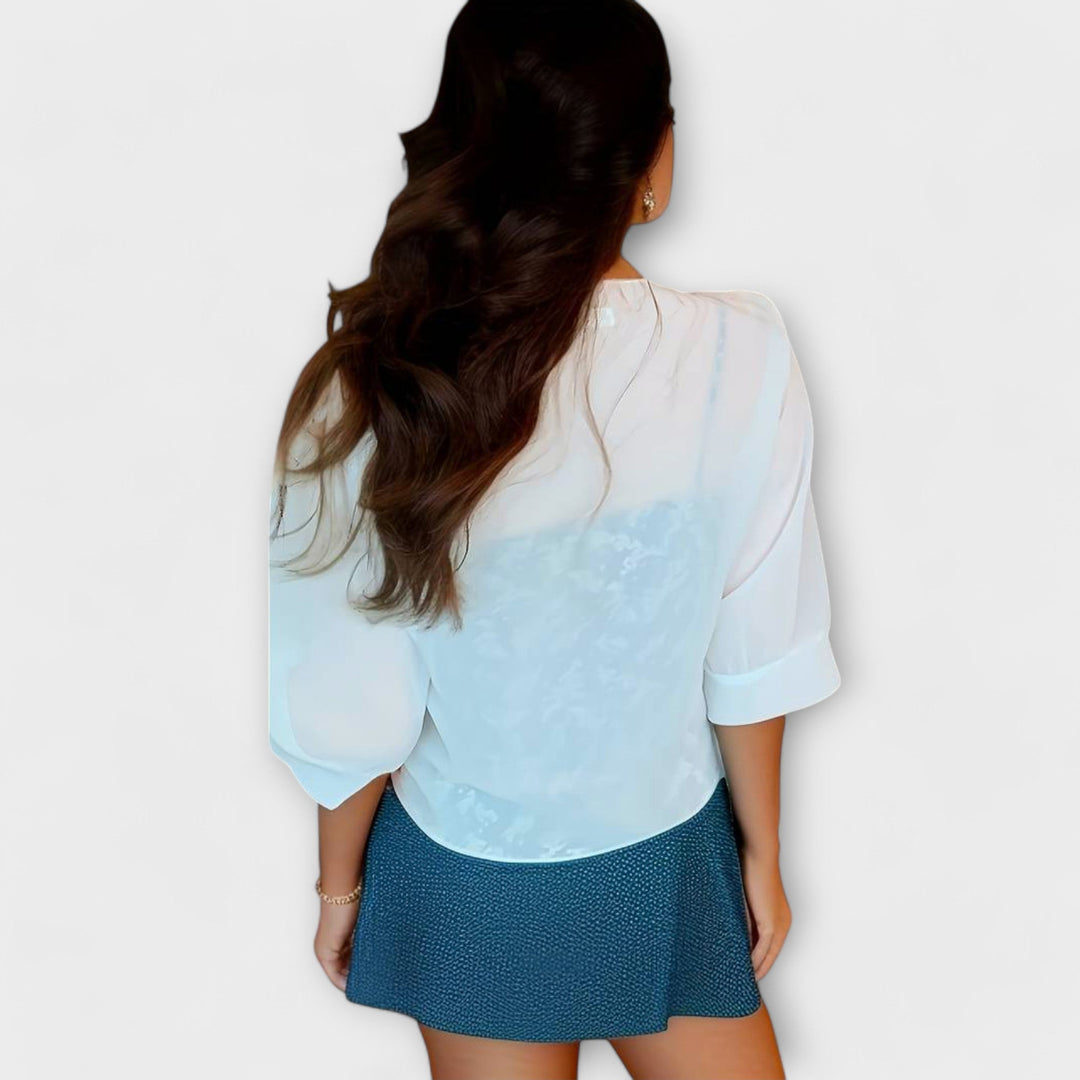Blouse with Open Front