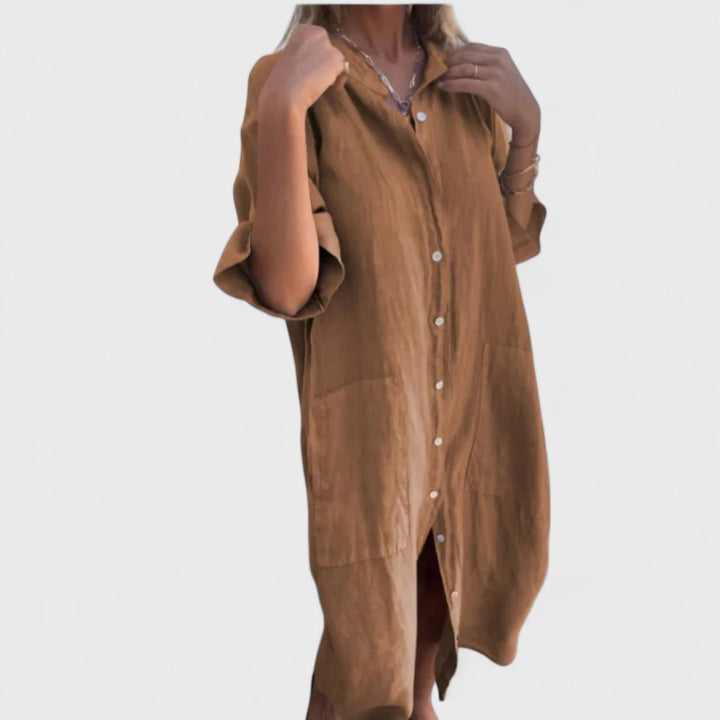 Fiona | Boho Shirt Dress