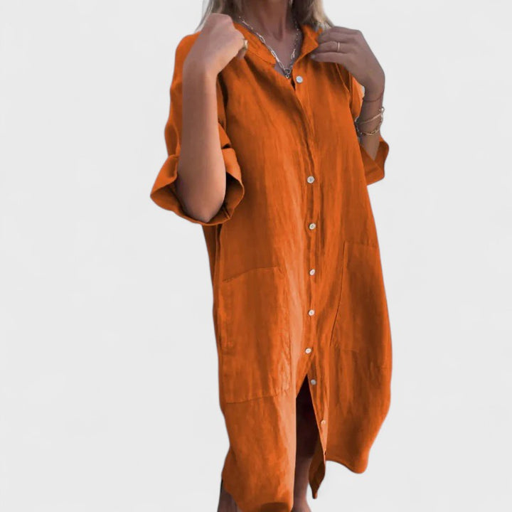 Fiona | Boho Shirt Dress