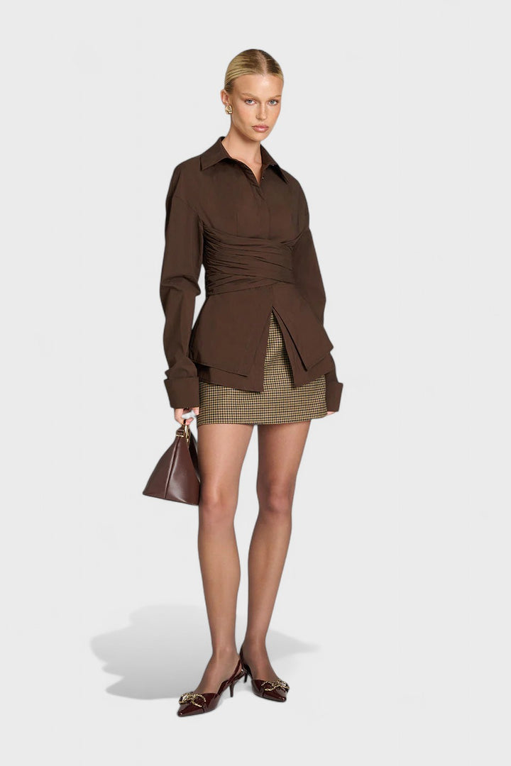 Freya | Tailored Wrap Shirt