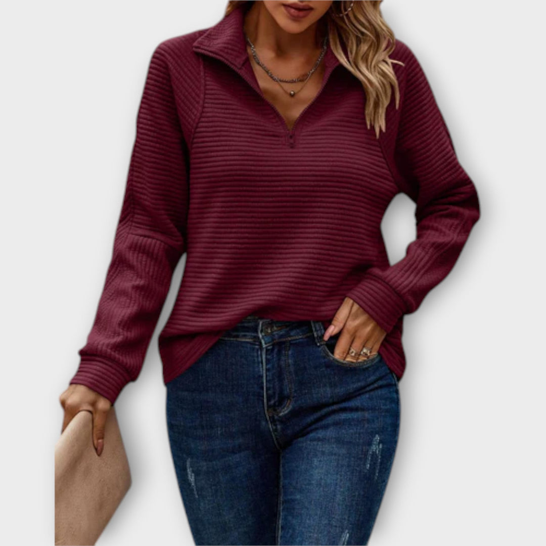 Sweater with Half Zip