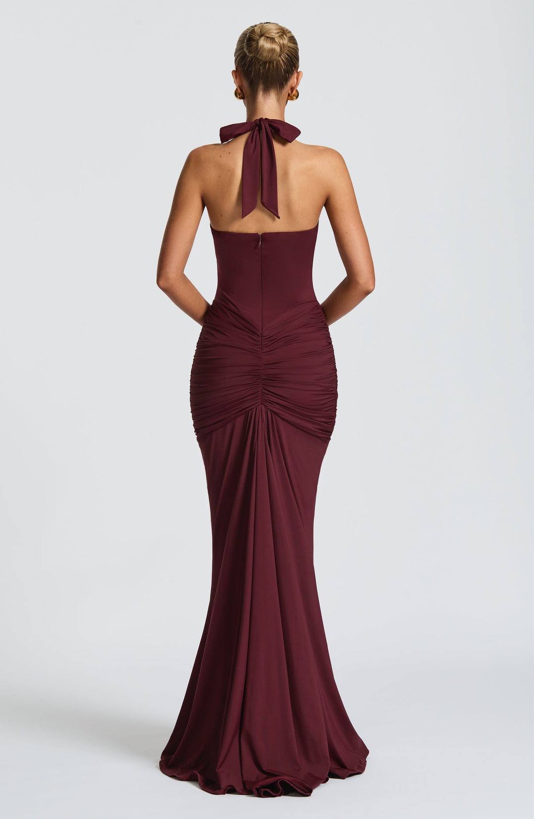 Ivy Draped Jersey Maxi Dress