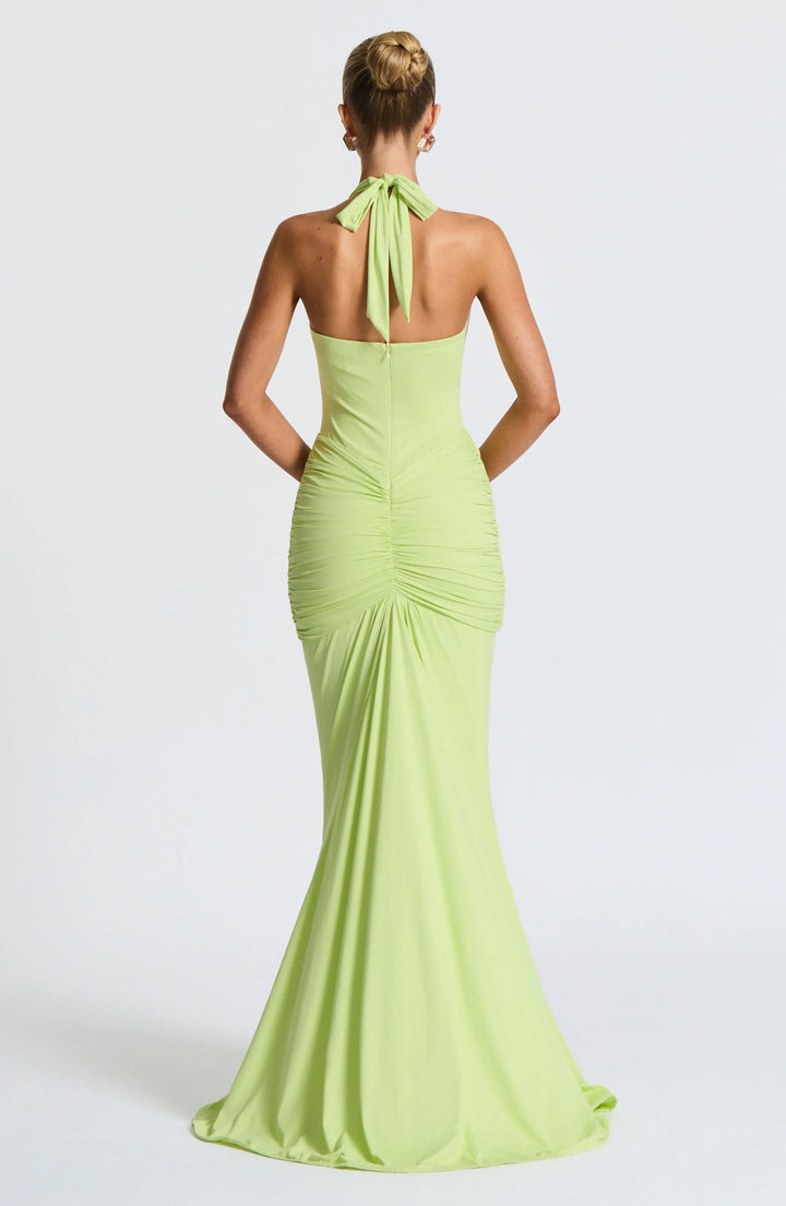 Ivy Draped Jersey Maxi Dress