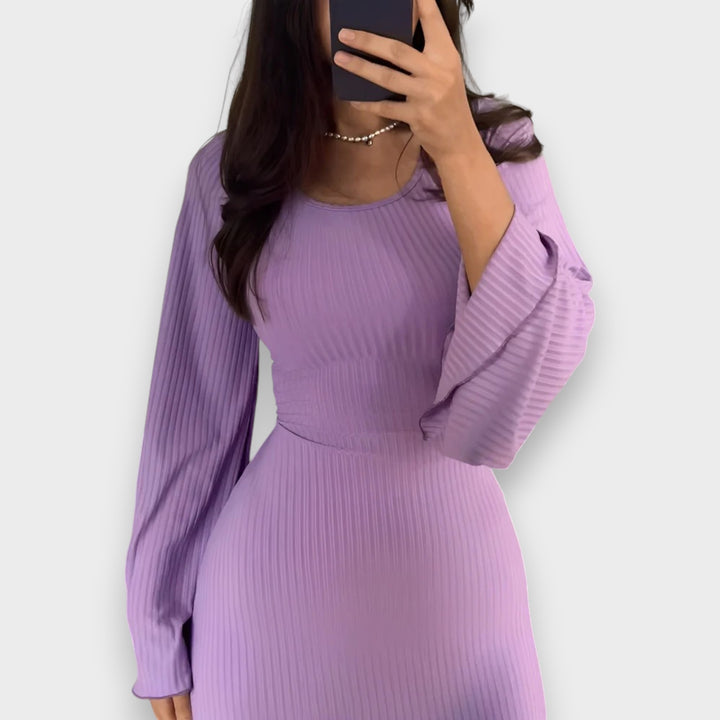 Sandra | Elegant Knitted Maxi Dress