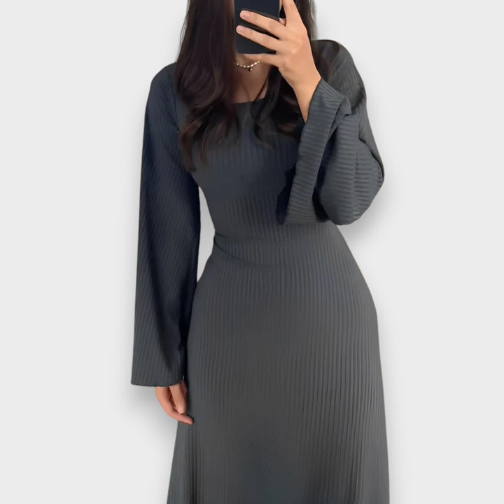 Sandra | Elegant Knitted Maxi Dress