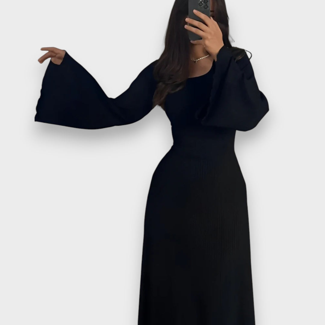 Sandra | Elegant Knitted Maxi Dress