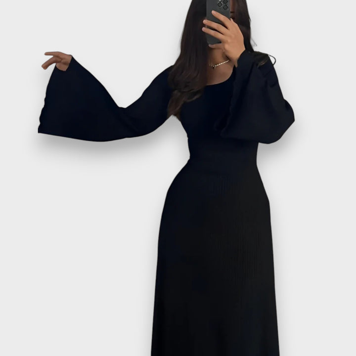 Sandra | Elegant Knitted Maxi Dress