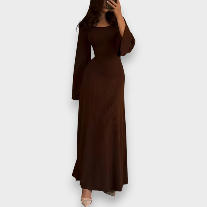 Sandra | Elegant Knitted Maxi Dress