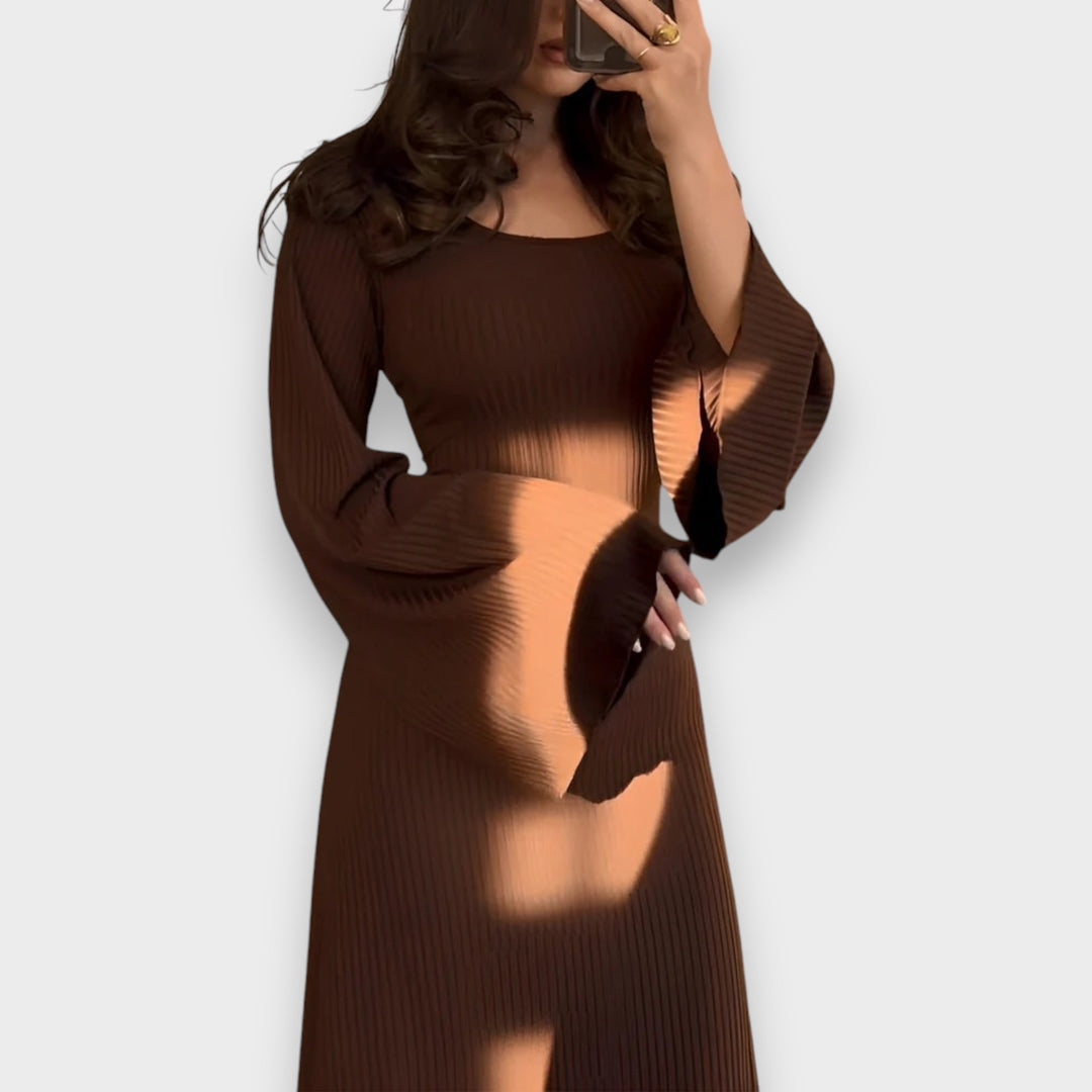 Sandra | Elegant Knitted Maxi Dress