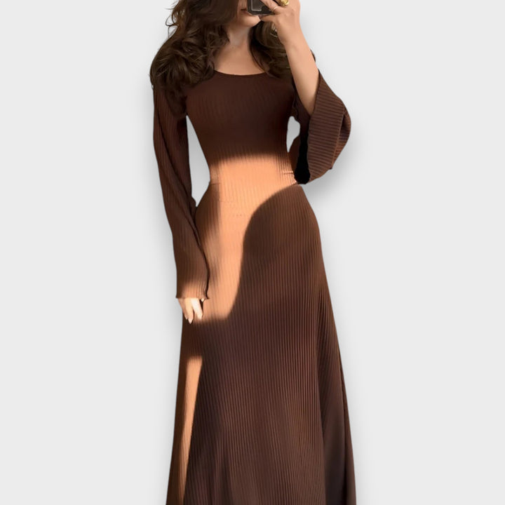 Sandra | Elegant Knitted Maxi Dress