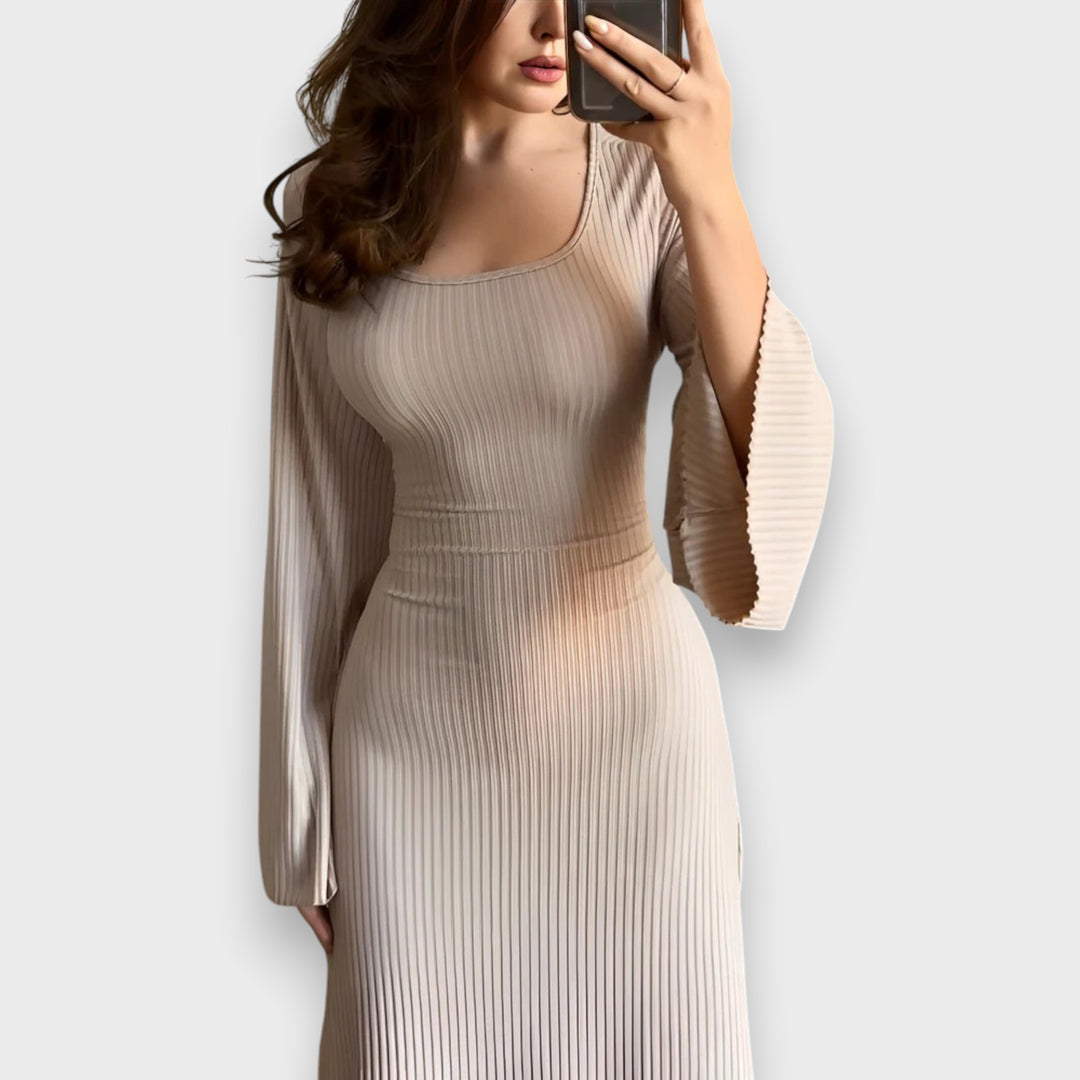 Sandra | Elegant Knitted Maxi Dress