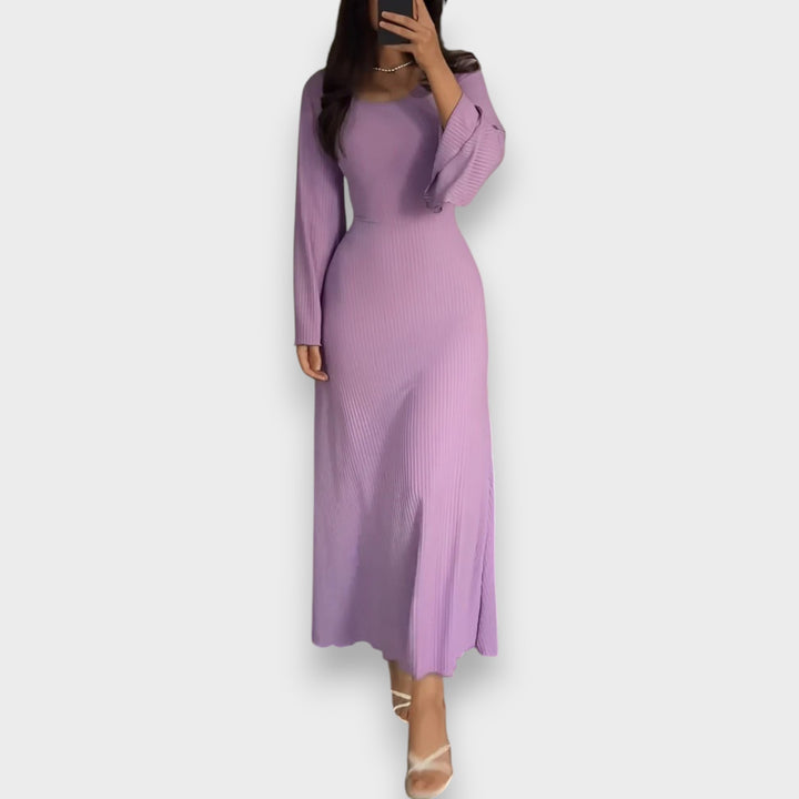 Sandra | Elegant Knitted Maxi Dress
