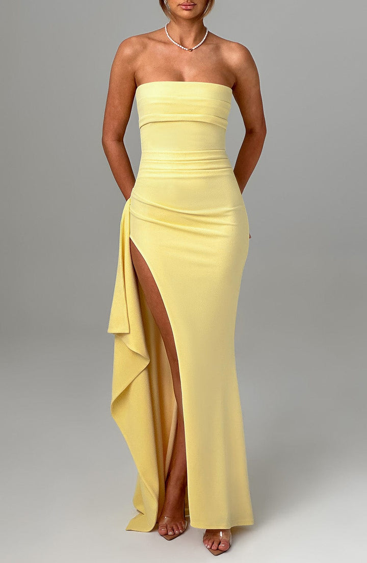 Ivy Zafira Maxi Dress - Lemon