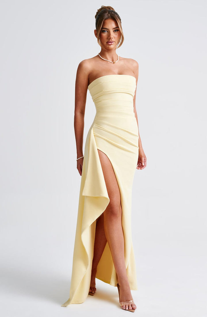 Ivy Zafira Maxi Dress - Lemon