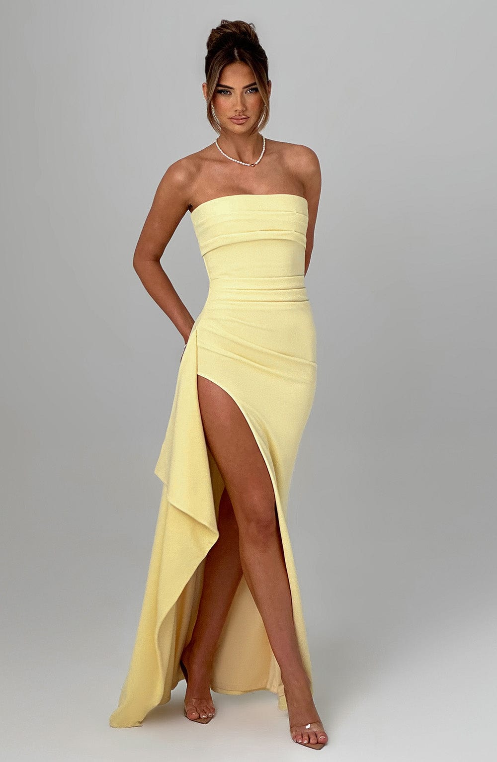 Ivy Zafira Maxi Dress - Lemon